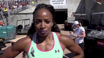 Natasha Hastings after winning the 200 at Texas Relays