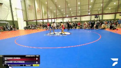 150 lbs Cons. Round 4 - Kiyanno Zuniga, WA vs Richard Halvorson, CA