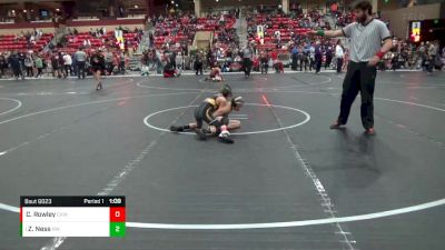 80 lbs Semifinal - Zandon Ness, Ridge Wrestling vs Cael Rowley, Chapman Kids Wrestling