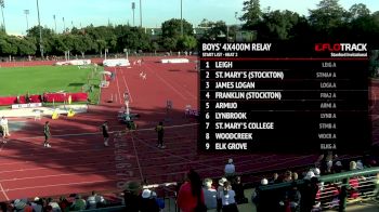 Men's 4x400m Relay, Heat 2 - High School