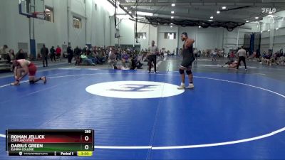 285 lbs Quarterfinal - Roman Jellick, Cortland State vs Darius Green, Elmira College