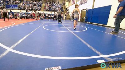 85 lbs Round Of 16 - Noah Cowgill, Pryor Tigers vs Logan Barr, Dark Cloud Wrestling Club