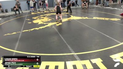 108 lbs Round 2 - Logan Smith, Anchor Kings Wrestling Club vs Aryeh Pico, Pioneer Grappling Academy