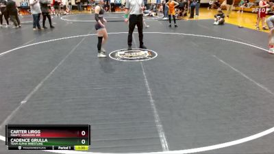 90/95 Round 1 - Cadence Grulla, Team Alpha Wrestling vs Carter Lirgg, Mighty Warriors Wr