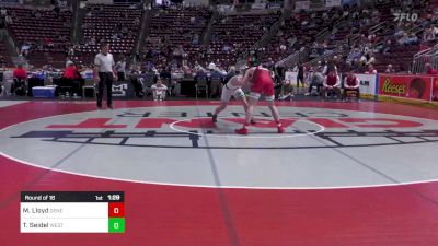 189 lbs Round Of 16 - Magnus Lloyd, General McLane vs Tucker Seidel, West Perry