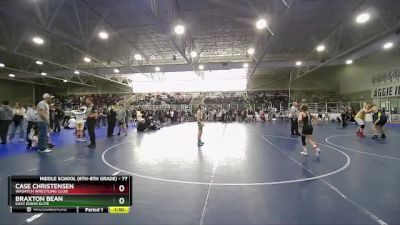 77 lbs Semifinal - Case Christensen, Wasatch Wrestling Club vs Braxton Bean, East Idaho Elite