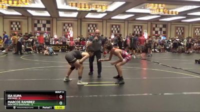 117 lbs Quarterfinals (8 Team) - Marcos Ramirez, Iron Faith Grappling vs Isa Kupa, Bad Bass