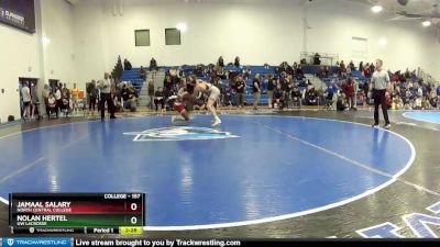 157 lbs Semifinal - Nolan Hertel, UW Lacrosse vs Jamaal Salary, North Central College