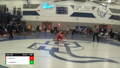 150 lbs Round 3 - Trever Mogren, St Thomas Aquinas vs John Carroll, Cascia Hall