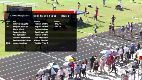 Youth Girls' 800m, Semi-Finals 3 - Age 15-16