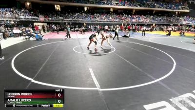 5A 132 lbs Quarterfinal - London Woods, Salado vs Amalie Lucero, El Paso Hanks