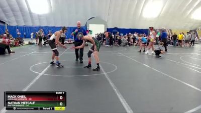 130 lbs Finals (2 Team) - Mack Oneil, Highland Hornets vs Nathan Metcalf, Dayton Bandits