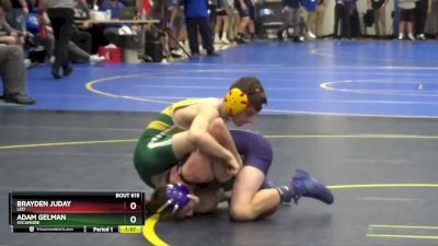 106 lbs Quarterfinal - Adam Gelman, SYCAMORE vs Brayden Juday, Leo