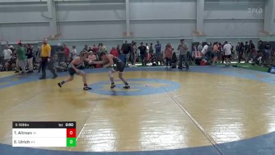 S-108 lbs Consi Of 16 #2 - Tristan Altman, VA vs Evan Ulrich, WV