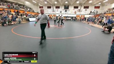 126 lbs Quarterfinal - Kade Hoffer, Shoshoni Junior High School vs Levi Cochrane, Greybull MS