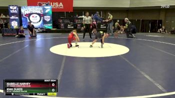 55 lbs Round 1 - Isabelle Harvey, St. Maries Wrestling Club vs Kiah Dukes, B.A.M. Training Center