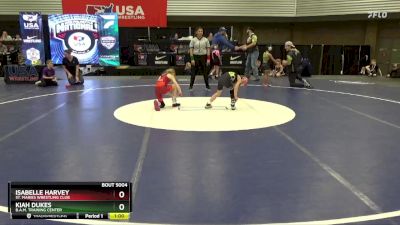 55 lbs Round 1 - Isabelle Harvey, St. Maries Wrestling Club vs Kiah Dukes, B.A.M. Training Center