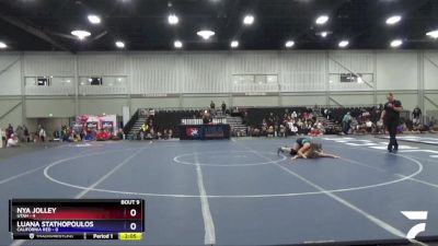 144 lbs Round 3 (8 Team) - Nya Jolley, Utah vs Luana Stathopoulos, California Red