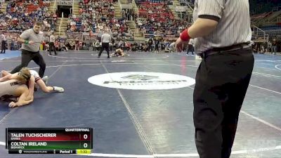 114 lbs Quarterfinal - Coltan Ireland, Bismarck vs Talen Tuchscherer, Davies