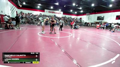 106 lbs Cons. Semi - Marchello Calavitta, Esperanza vs Logan Hansen, Royal