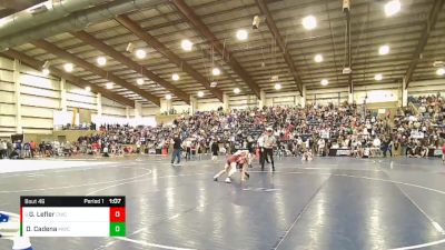 95 lbs Cons. Round 4 - Gage Lefler, Carbon Wrestling Club vs Desmond Cadena, Morgan Wrestling Club