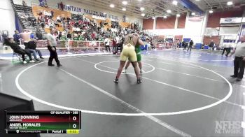 285 lbs 5th Place Match - Angel Morales, Victor Valley vs John Downing, Adelanto