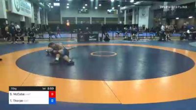 72 kg Prelims - Sean McCabe, SWAT (Sheldon Wrestling Academy Training) vs Travis Thorpe, Southern Oregon Regional Training Center