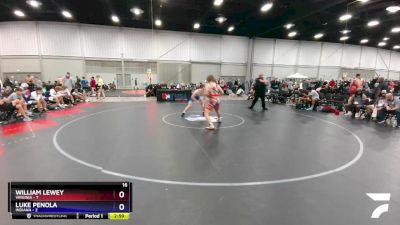 195 lbs Placement Matches (8 Team) - William Lewey, Virginia vs Luke Penola, Indiana