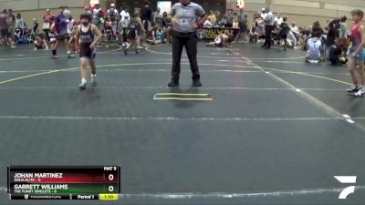 72 lbs Round 4 (6 Team) - Garrett Williams, The Funky Singlets vs Johan Martinez, Ninja Elite