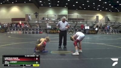 101 lbs 3rd Place Match - Lincoln Mack, Bolingbrook Jr Raiders vs Will Carney, Region