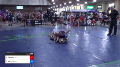 38 kg Cons 32 #2 - Zayne Benson, Western Colorado Wrestling Club vs Connor Wright, Askeo International Mat Club