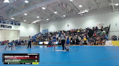 138 lbs Quarterfinal - Alexis Lansdale, Vancleave High School vs Biridiana Gonzalez Mendez, Tupelo High School