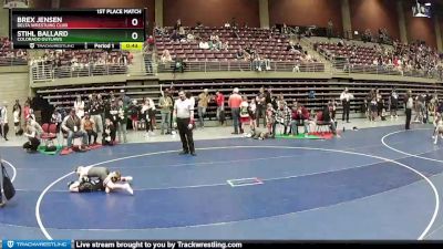 70 lbs 1st Place Match - Stihl Ballard, Colorado Outlaws vs Brex Jensen, Delta Wrestling Club