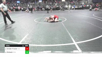 120 lbs Round Of 16 - Jake Snider Frazier, Claremore Wrestling Club vs Jaxen Schaub, Frontenac Youth Wrestling Club