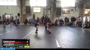 72 lbs Round 6 (8 Team) - Carter Mullen, Warhawks Black vs Ayden Bryson, NCWAY Crusaders