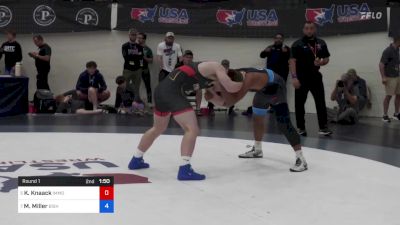 71 kg Round 1 - Kyler Knaack, Immortal Athletics WC vs Melvin Miller, Bishop McCort High School Wrestling