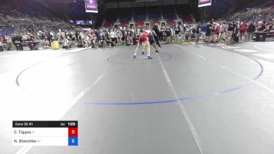 182 lbs Cons 32 #1 - Cain Tigges, Iowa vs Nathan Blaschke, Wisconsin