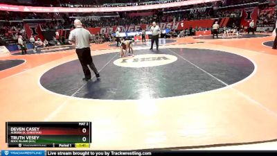 2A 113 lbs Cons. Semi - Truth Vesey, Rock Island (H.S.) vs Deven Casey, Aurora (A. Christian)