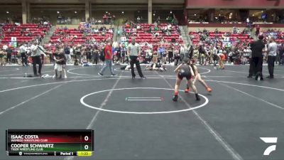 68 lbs Quarterfinal - Isaac Costa, Wamego Wrestling Club vs Cooper Schwartz, Tiger Wrestling Club