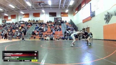 138 lbs Cons. Semi - Marshall Laishley, Cambridge vs AIDEN PROCTOR, Madison (Mansfield)