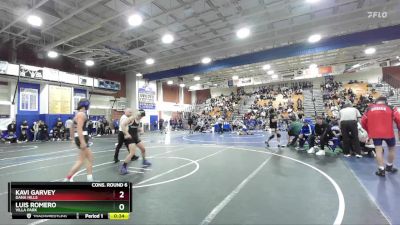 120 lbs Cons. Round 6 - Kavi Garvey, Dana Hills vs Luis Romero, Villa Park