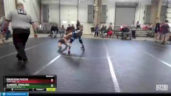 100 lbs Round 1 (4 Team) - Grayson Fuchs, Team Ohio vs Gabriel English, Warhawks Black