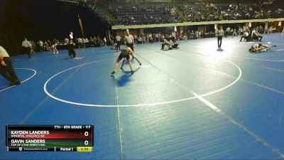 117 lbs Cons. Round 2 - Kayden Landers, Immortal Athletics WC vs Gavin Sanders, Top Of Utah Wrestling