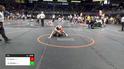 120 lbs Quarterfinal - Grayson Leiva, West York vs Ash Musto, Wellsboro