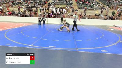 42-48 lbs Rr Rnd 3 - Avery Newton, Georgia vs Kellan Finnegan, Coweta Cobras Wrestling Club