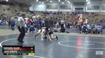 160 lbs Placement (4 Team) - Nathaniel Nelson, Montgomery Bell Academy vs Mario Robledo, Christian Brothers