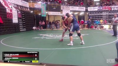 285 lbs Quarterfinal - Joshua Grimm, Sabetha vs Cole Gilliland, Hoisington