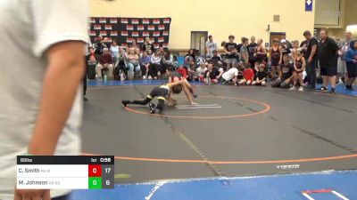 85 lbs Rr Rnd 1 - Chase Smith, K8 Mat Assassins Red vs Michael Johnson, K8 Team Round-Up