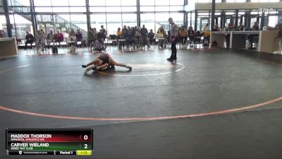 125 lbs Quarterfinal - Carver Wieland, Indee Mat Club vs Maddox Thorson, Immortal Athletics WC