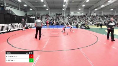 132 lbs Consi Of 64 #1 - Karson Tibbetts, ME vs Colin Diffee, NY